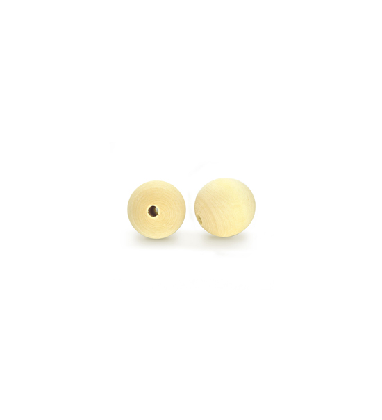 Perla sferica in legno (25 pz.) - 16 mm ø